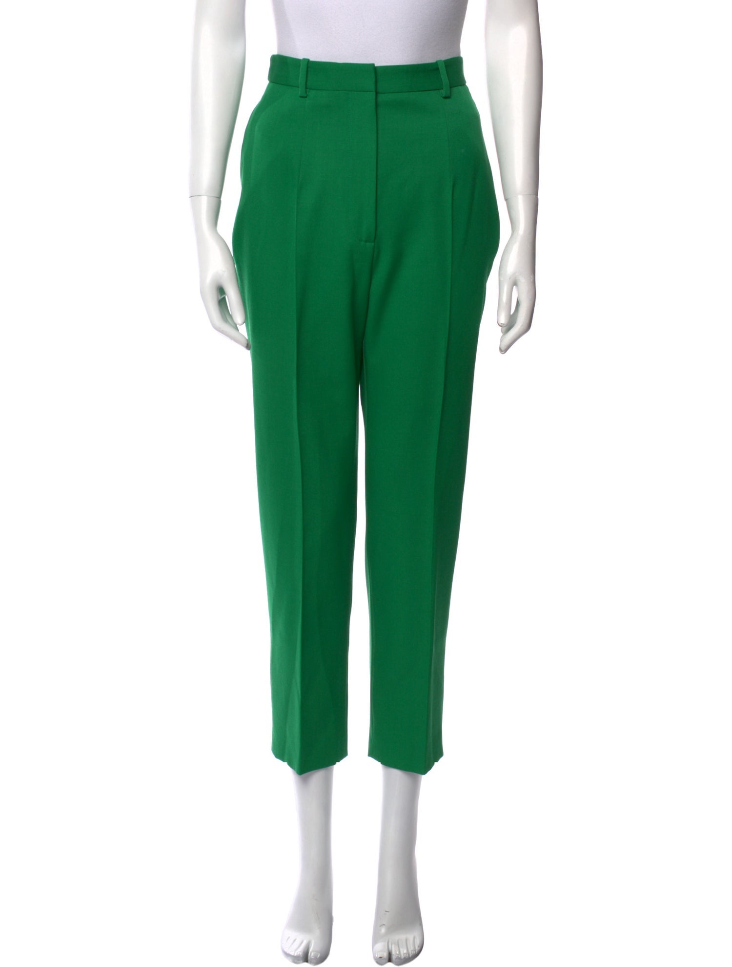 Alexander McQueen Virgin Wool Straight Leg Pants