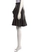 Alexander McQueen Leather Knee-Length Skirt