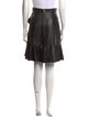 Alexander McQueen Leather Knee-Length Skirt