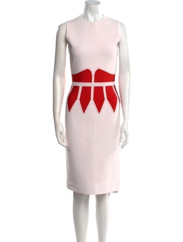 Alexander McQueen Dresses Graphic Print Midi Length Dress M