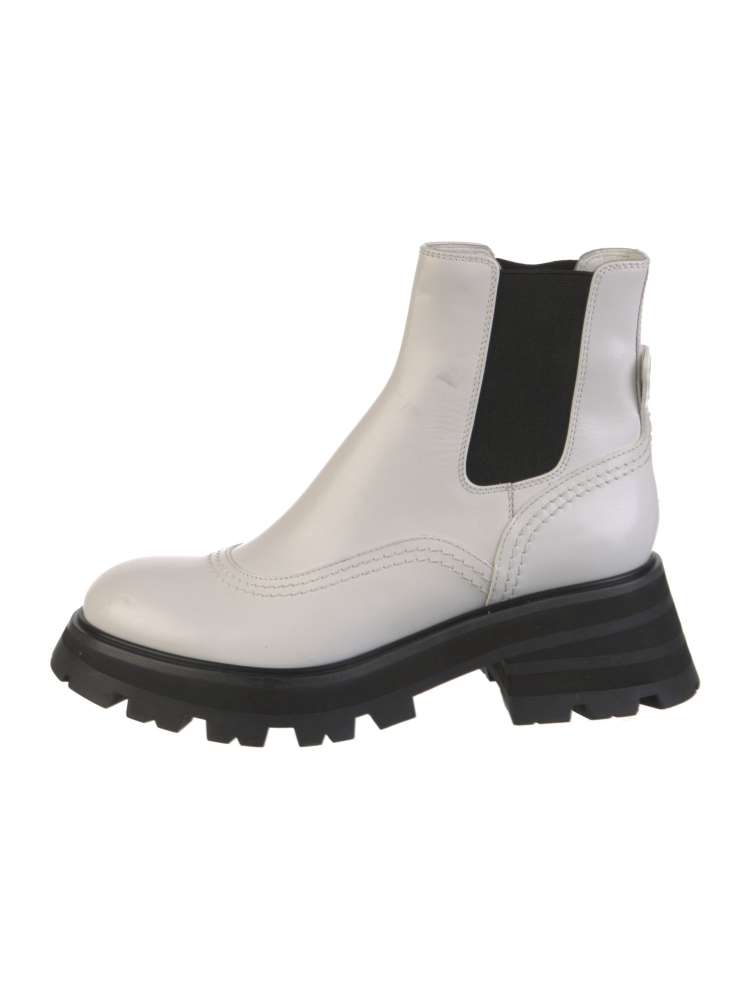 Alexander McQueen Leather Chelsea Boots