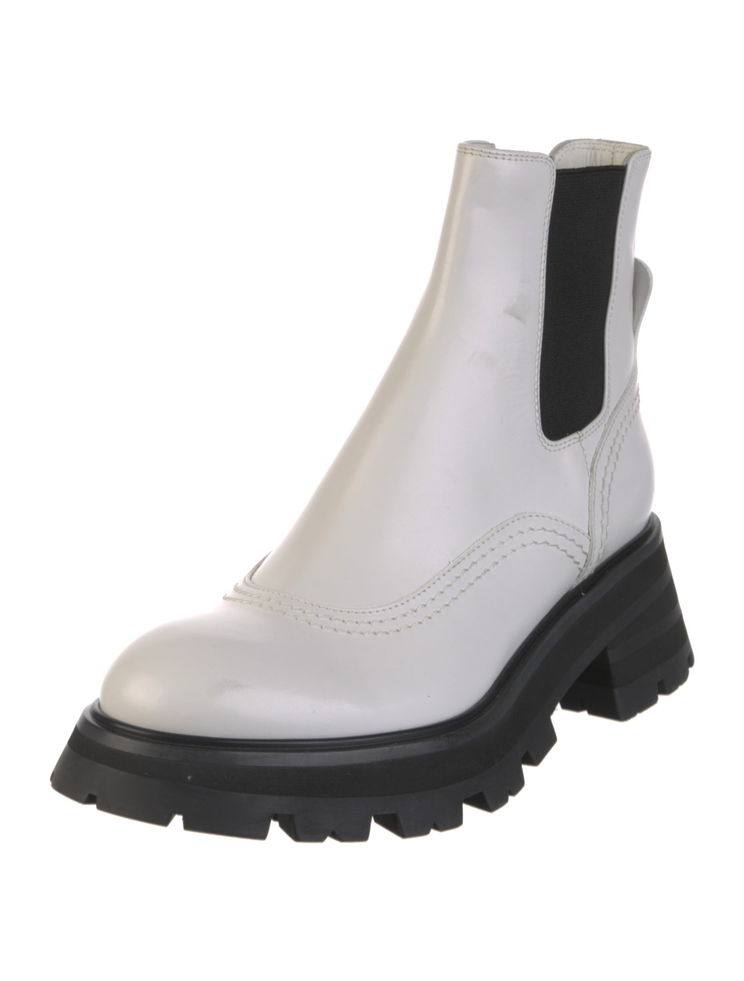 Alexander McQueen Leather Chelsea Boots