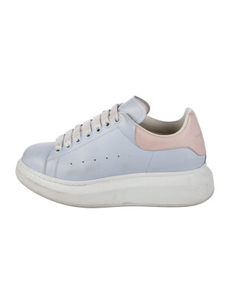Alexander McQueen Leather Colorblock Pattern Sneakers