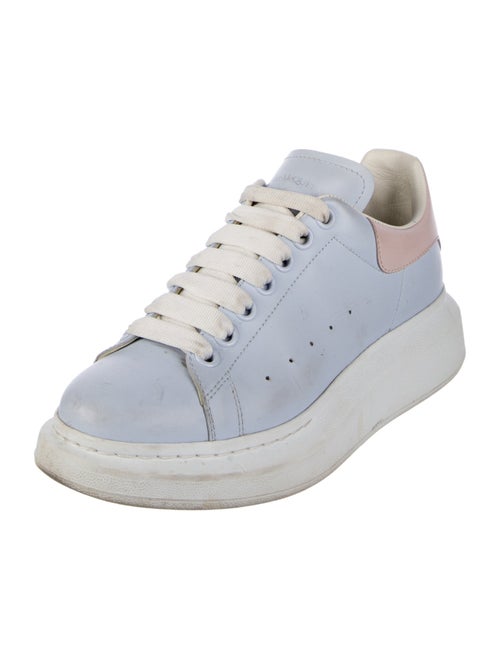 Alexander McQueen Leather Colorblock Pattern Sneakers