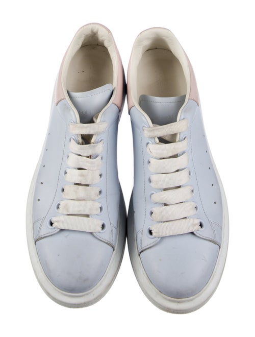 Alexander McQueen Leather Colorblock Pattern Sneakers