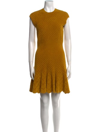 Alexander McQueen Wool Mini Dress