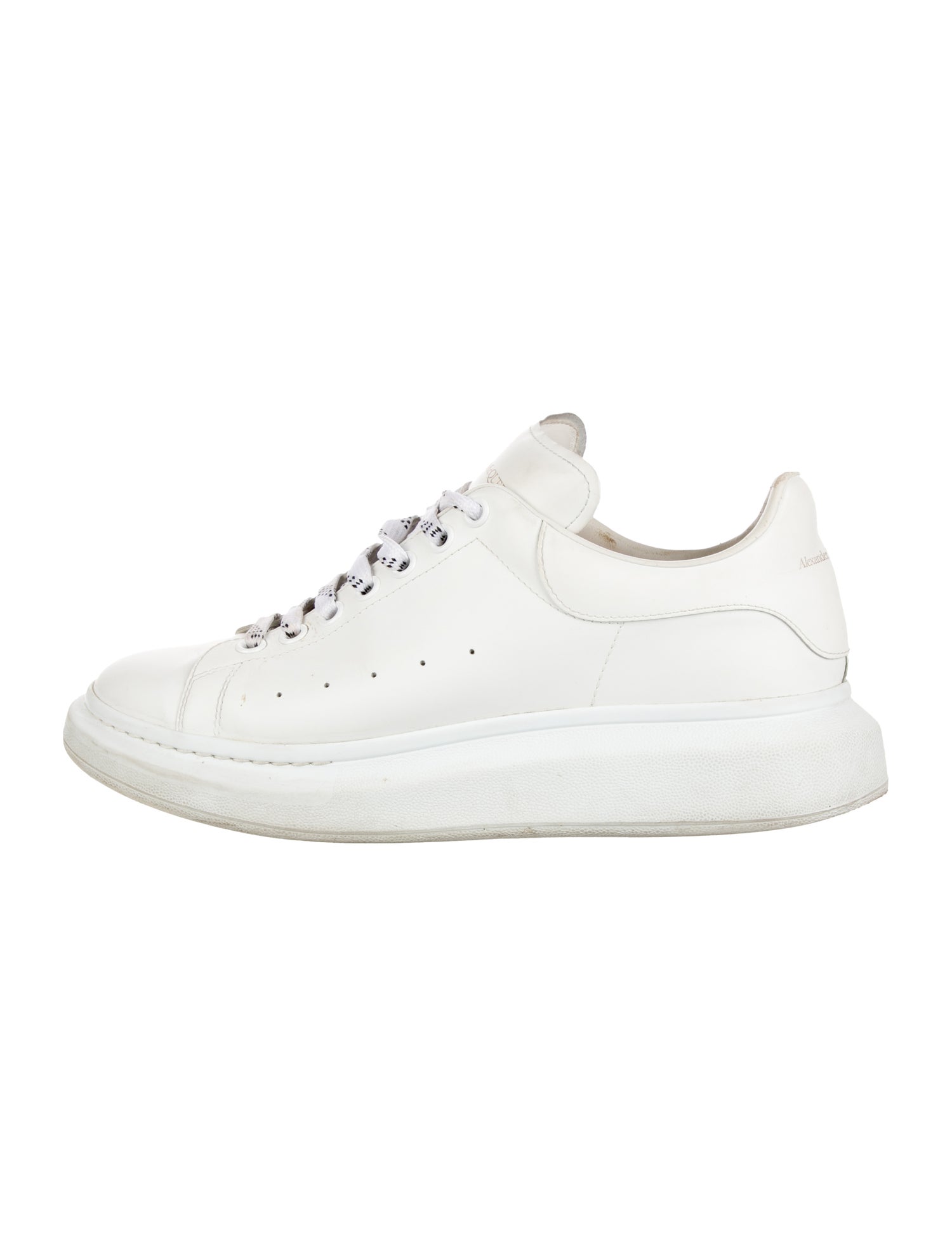 Alexander McQueen Leather Printed Chunky Sneakers