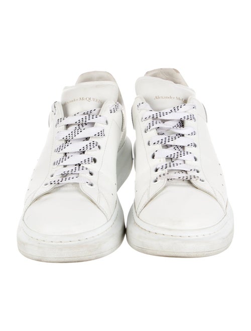 Alexander McQueen Leather Printed Chunky Sneakers