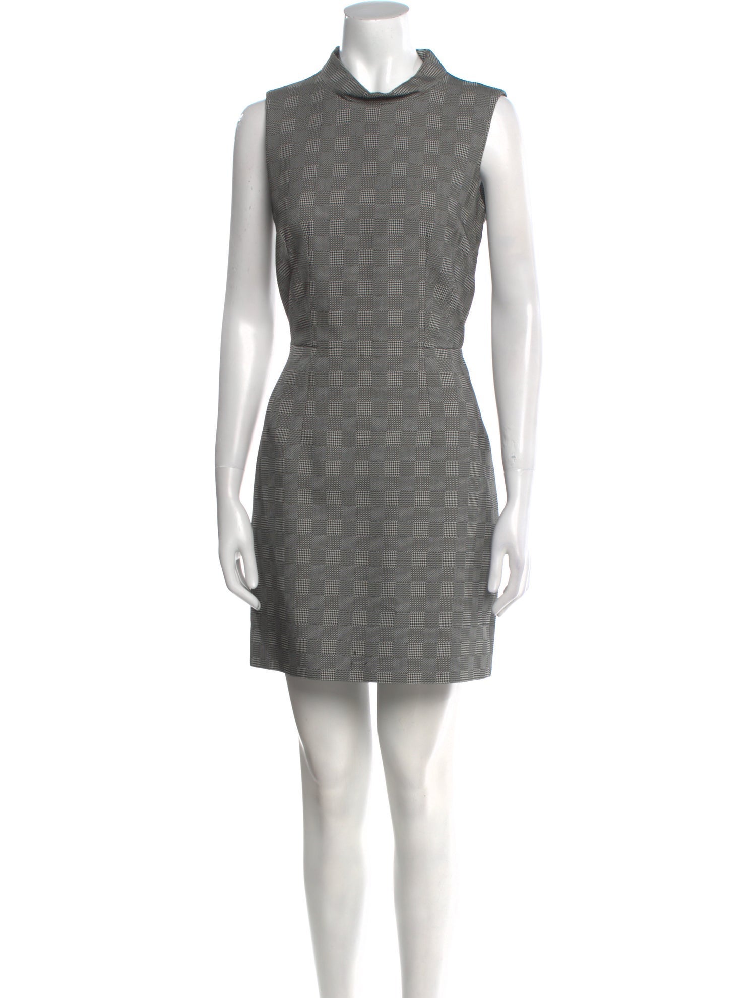 Alexander McQueen Plaid Print Mini Dress