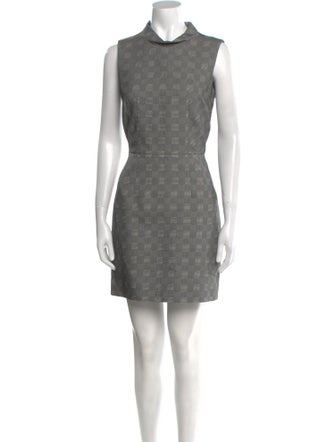 Alexander McQueen Plaid Print Mini Dress