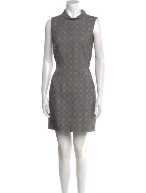 Alexander McQueen Plaid Print Mini Dress
