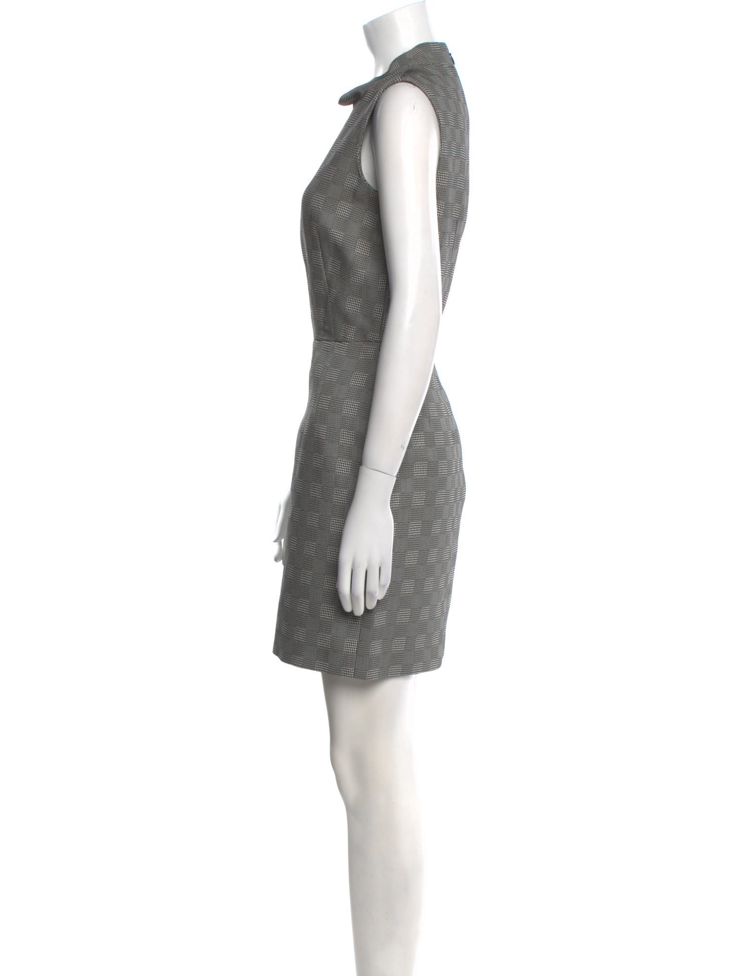 Alexander McQueen Plaid Print Mini Dress