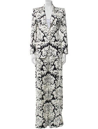 Alexander McQueen Printed Pantsuit