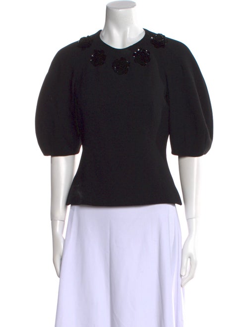 Alexander McQueen Wool Crew Neck Top