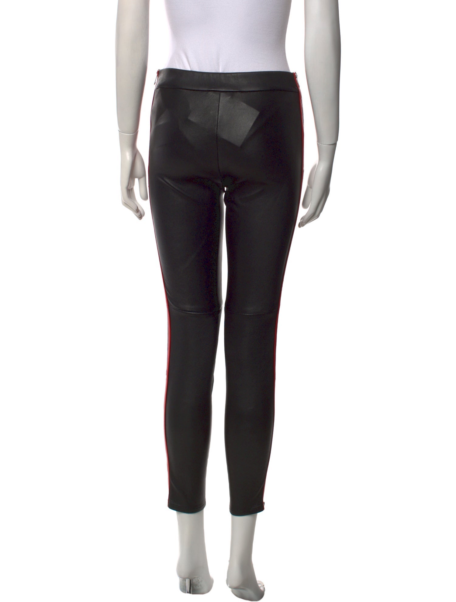 Alexander McQueen Leather Skinny Leg Pants