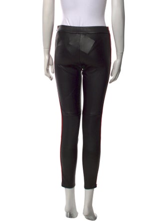 Alexander McQueen Leather Skinny Leg Pants