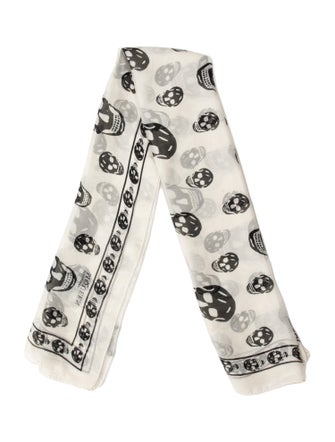 Alexander McQueen Silk Skull Scarf
