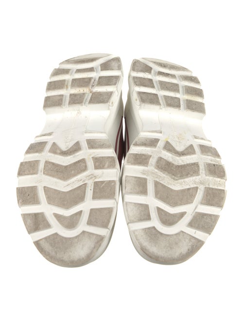 Alexander McQueen Leather Colorblock Pattern Sneakers