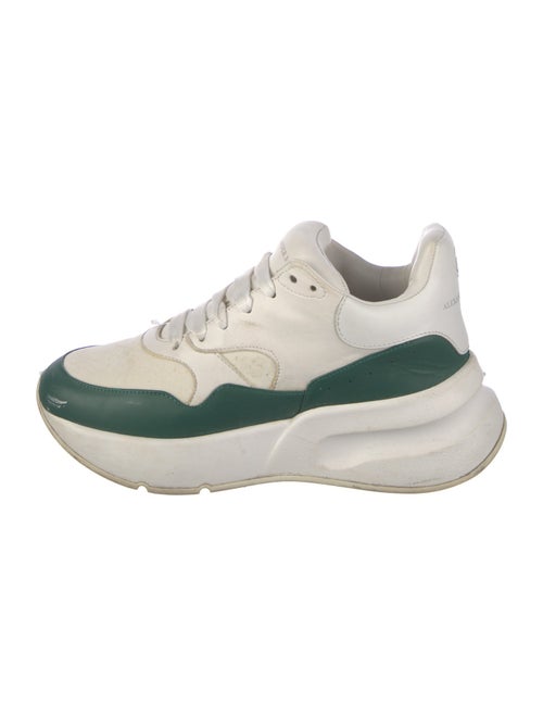 Alexander McQueen Leather Colorblock Pattern Athletic Sneakers