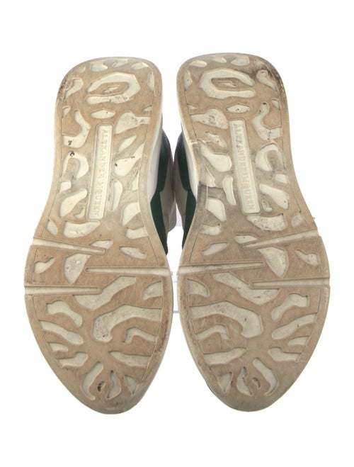 Alexander McQueen Leather Colorblock Pattern Athletic Sneakers