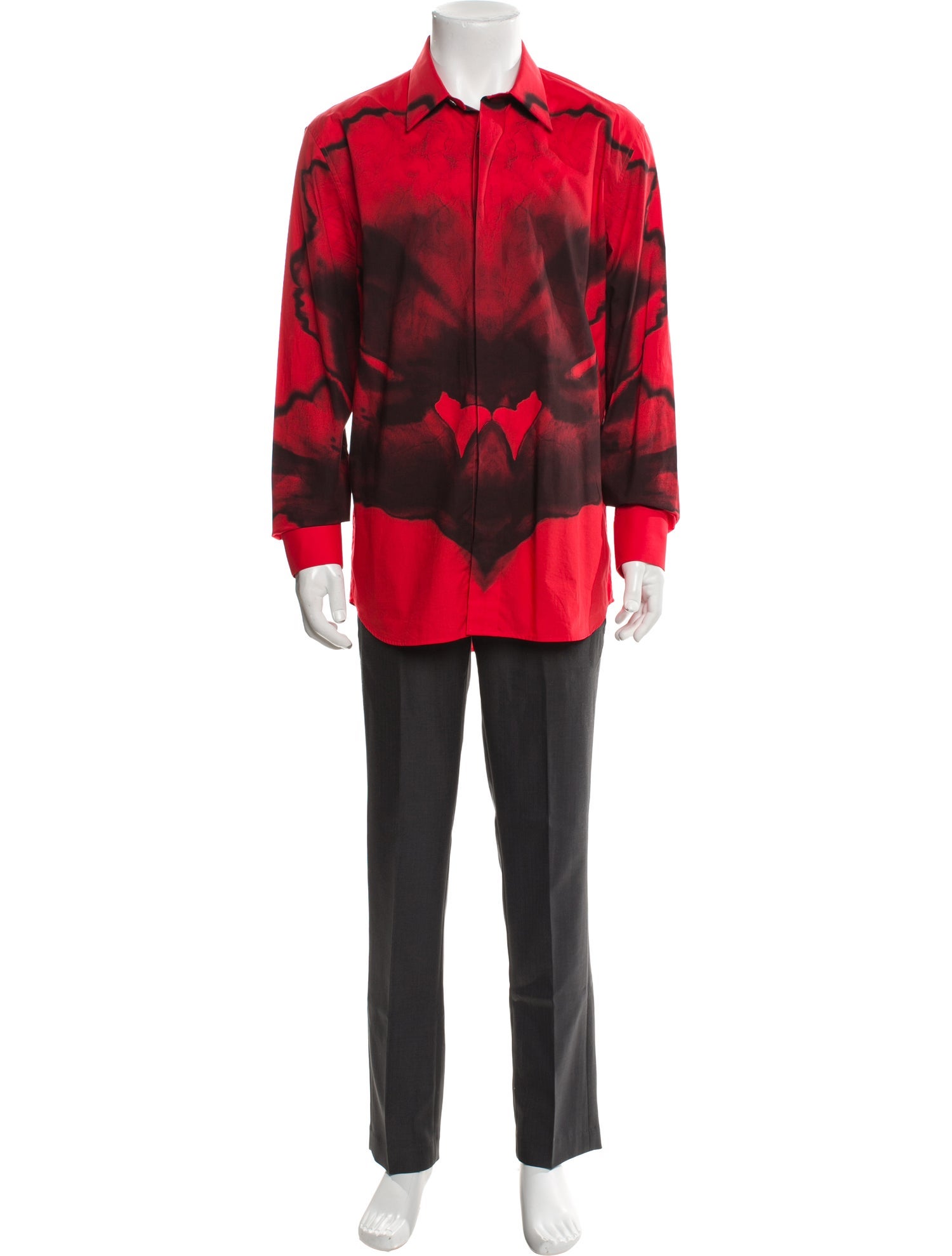 Alexander McQueen Printed Long Sleeve Shirt