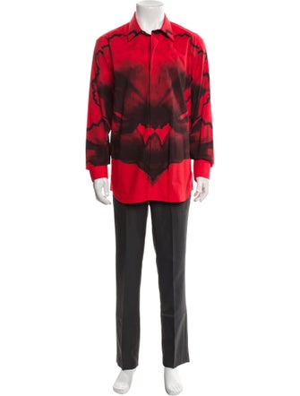 Alexander McQueen Printed Long Sleeve Shirt