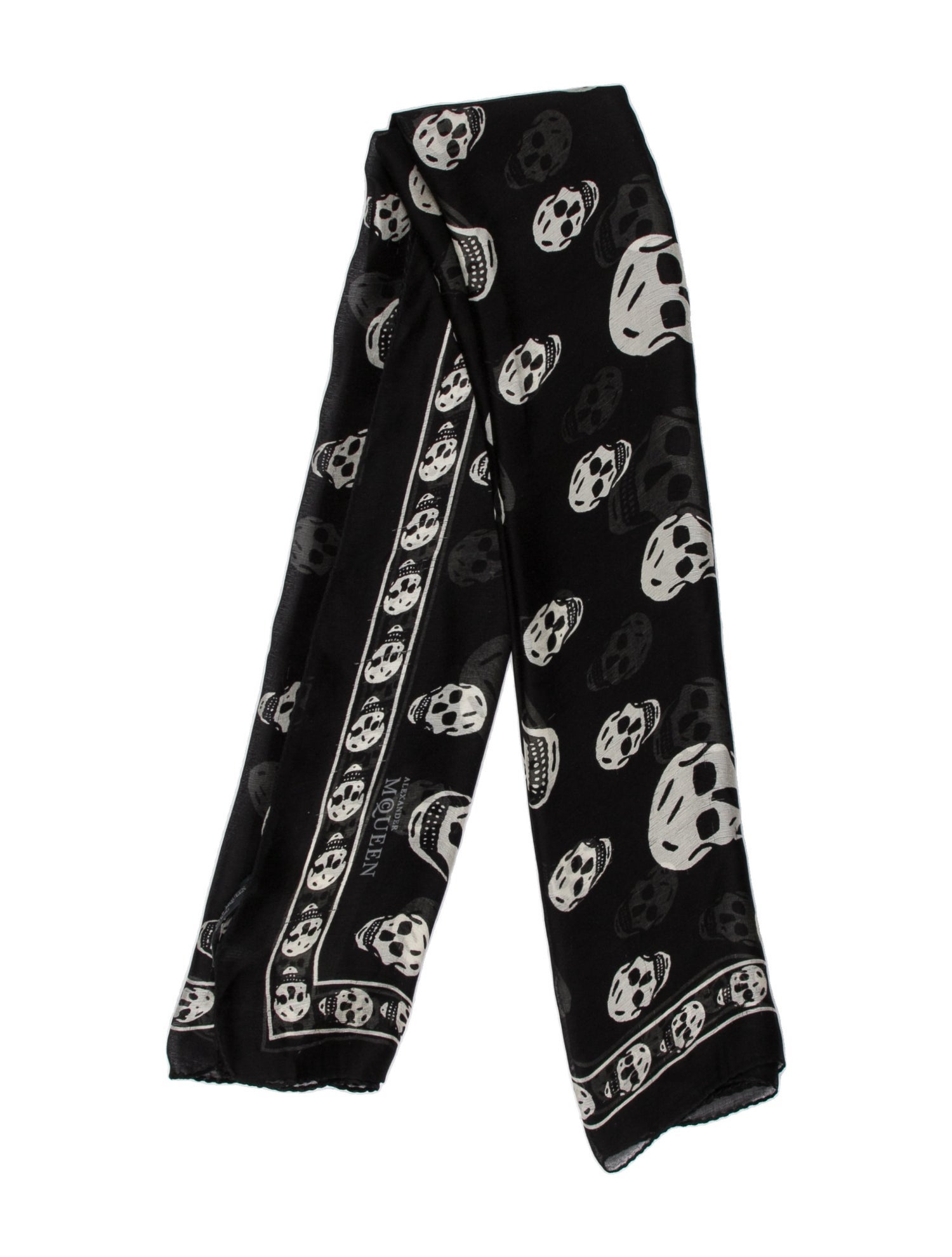 Alexander McQueen Silk Printed Scarf