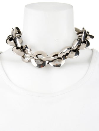 Alexander McQueen Eyelet Choker Chain Necklace