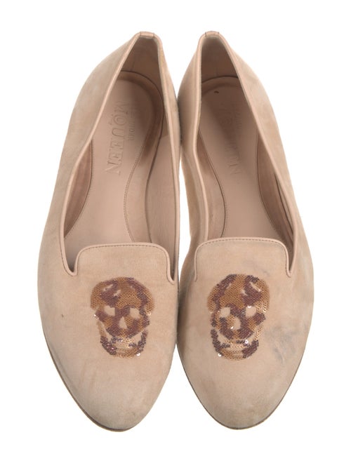 Alexander McQueen Skull Suede Loafers