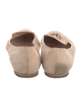 Alexander McQueen Skull Suede Loafers