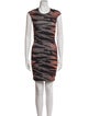 McQ Alexander McQueen Animal Print Mini Dress