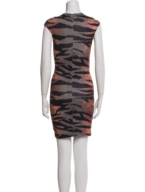 McQ Alexander McQueen Animal Print Mini Dress