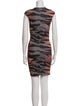 McQ Alexander McQueen Animal Print Mini Dress