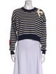 Alexander McQueen Striped Crew Neck Sweater