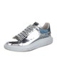 Alexander McQueen Patent Leather Colorblock Pattern Chunky Sneakers