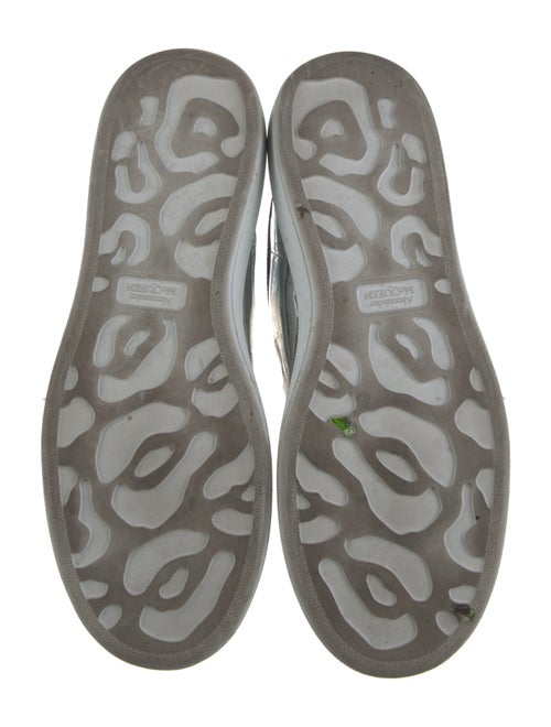 Alexander McQueen Patent Leather Colorblock Pattern Chunky Sneakers