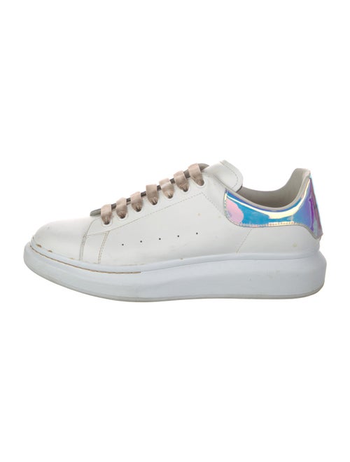 Alexander McQueen Leather Printed Chunky Sneakers