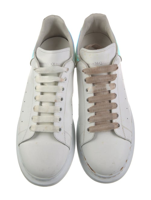 Alexander McQueen Leather Printed Chunky Sneakers