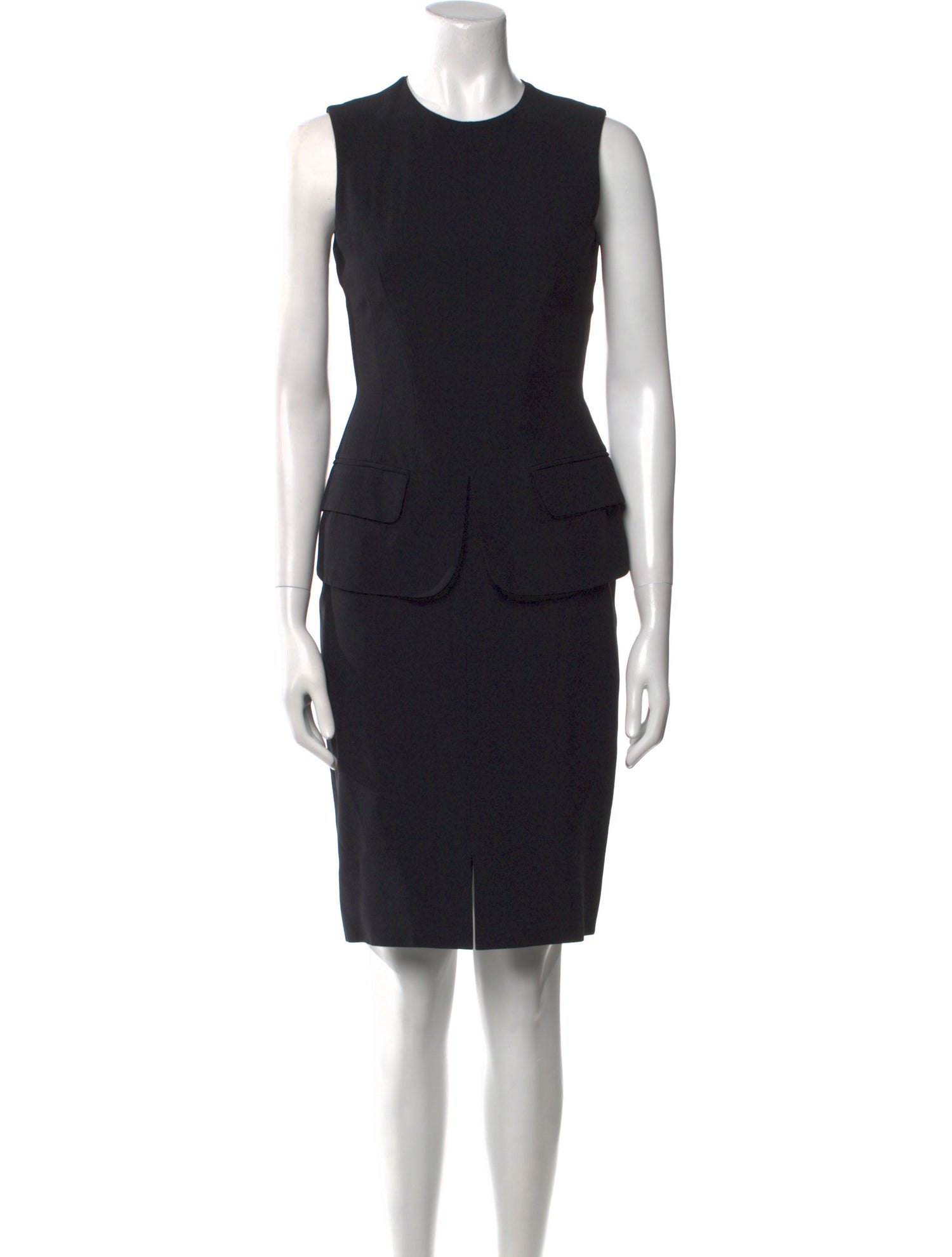 Alexander McQueen Crew Neck Knee-Length Dress