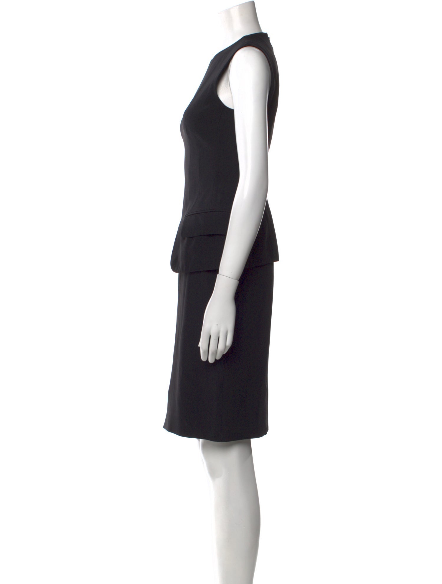 Alexander McQueen Crew Neck Knee-Length Dress