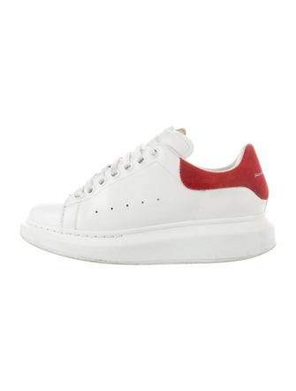 Alexander McQueen Leather Colorblock Pattern Sneakers