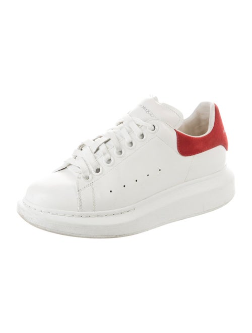 Alexander McQueen Leather Colorblock Pattern Sneakers