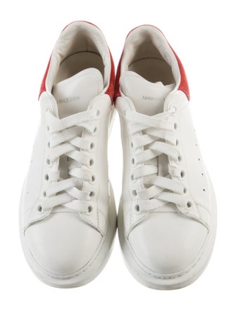 Alexander McQueen Leather Colorblock Pattern Sneakers