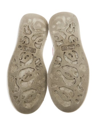 Alexander McQueen Leather Colorblock Pattern Sneakers