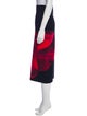 Alexander McQueen Graphic Print Midi Length Skirt