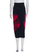 Alexander McQueen Graphic Print Midi Length Skirt