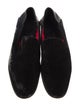 Alexander McQueen Velvet Grosgrain Trim Loafers