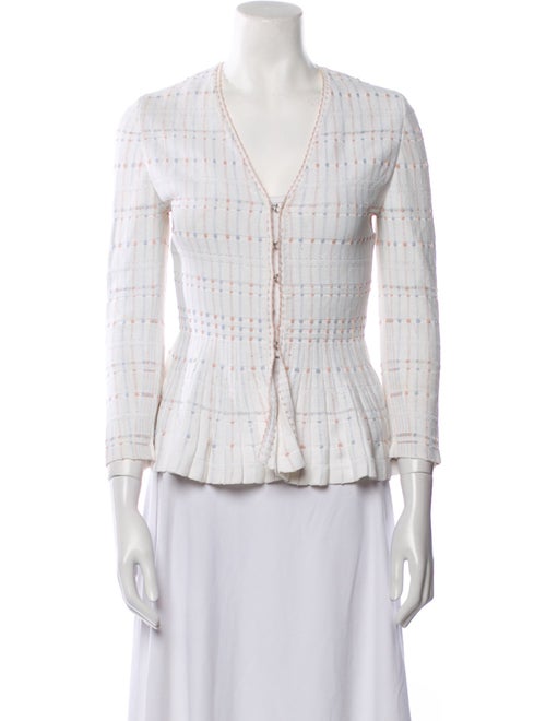 Alexander McQueen Striped V-Neck Sweater