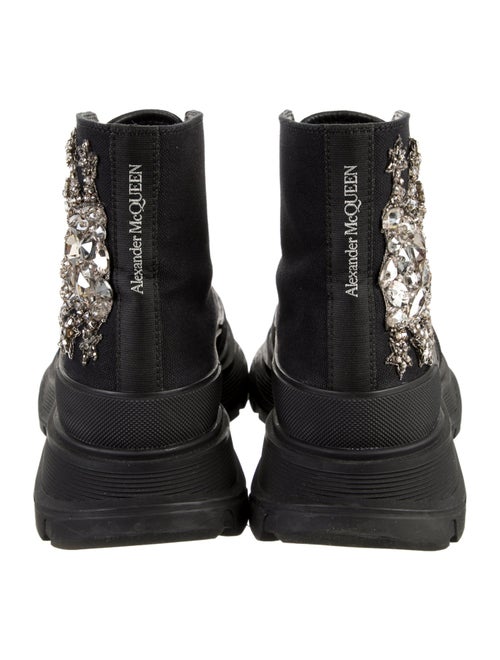 Alexander McQueen Canvas Crystal Embellishments Sneakers