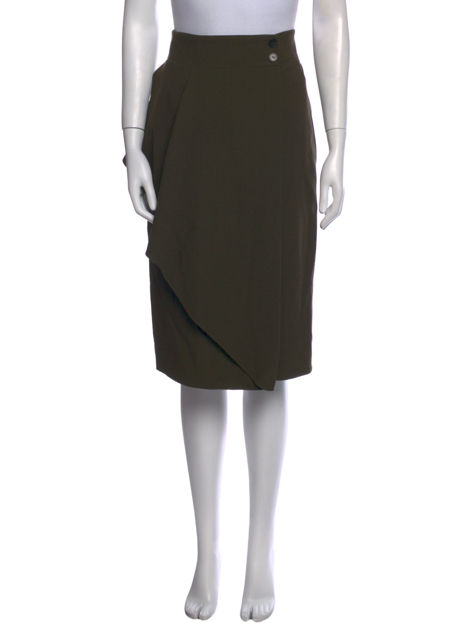 Alexander McQueen Ruffle Embellishment Knee-Length Skirt